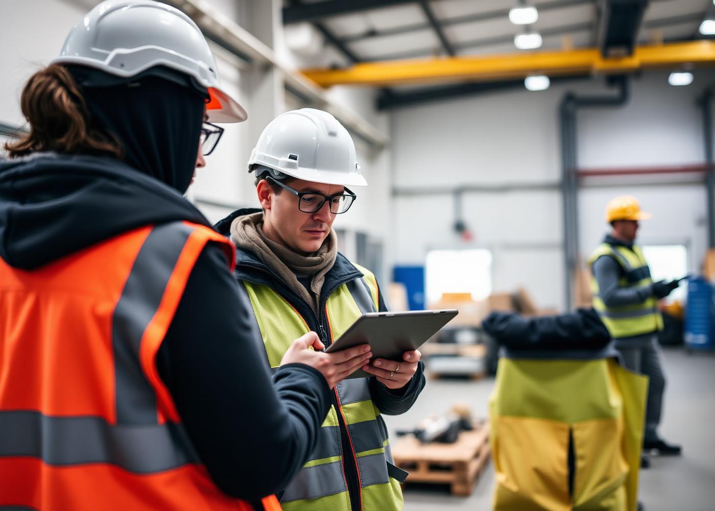 Analyse des conditions de travail sur le terrain dans un atelier industriel