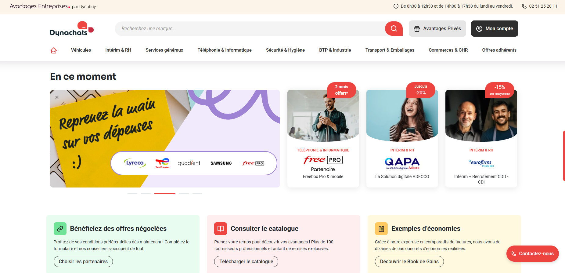 Plateforme Avantages Entreprises Dynabuy